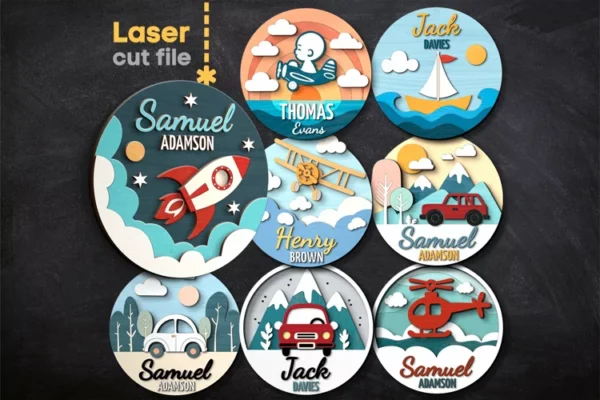 Paquete De Letreros Con Nombre De Bebe 2 Creativo Digital